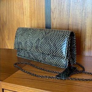 Y & S genuine leather vintage handbag with chain strap